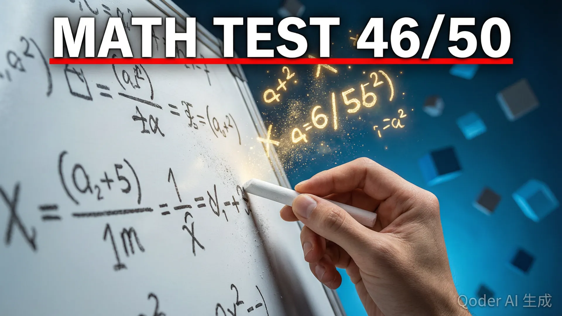 GPT-5.6 Sol solving complex math equations on a whiteboard